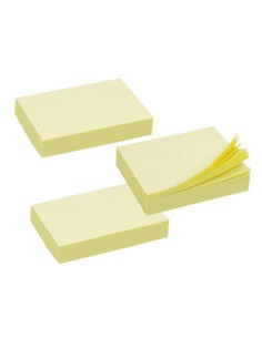 TACO NOTAS ADHESIVAS AMARILLAS 38X51 MM. 100 HOJAS BISMARK 921004 (x12 unidades)