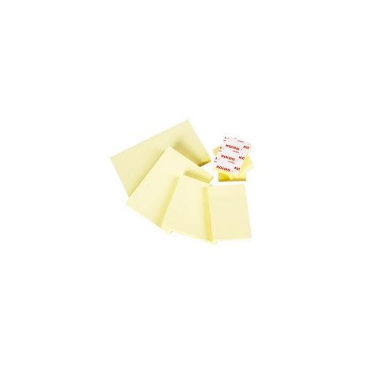 TACO NOTAS ADHESIVAS AMARILLAS 76X127 MM. 100 HOJAS BISMARK 921009 (x12 unidades)