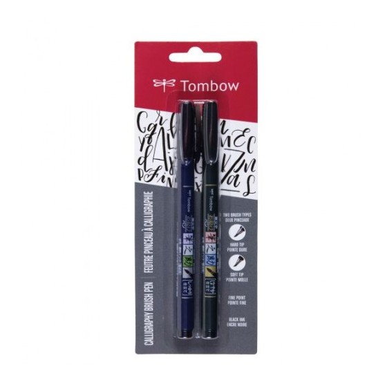 BLISTER 2 ROTULADORES BASE AGUA PUNTA DURA + BLANDA (WS-BS + WS-BH) TOMBOW WS-BHS-2P