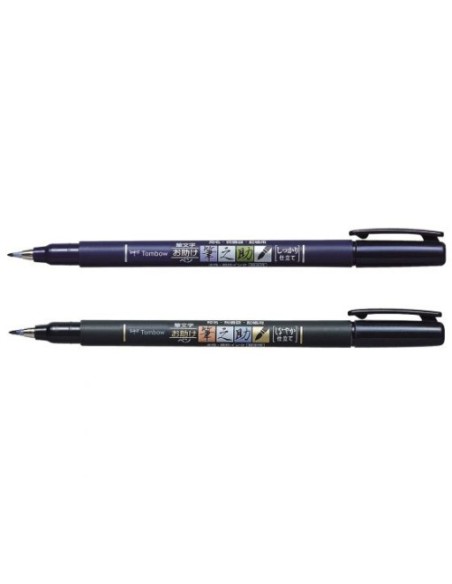 BLISTER 2 ROTULADORES BASE AGUA PUNTA DURA + BLANDA (WS-BS + WS-BH) TOMBOW WS-BHS-2P