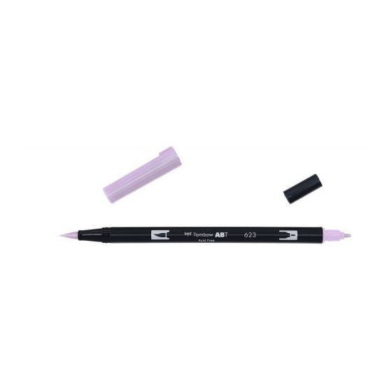 ROTULADOR DOBLE PUNTA PINCEL COLOR PURPLE SAGE TOMBOW ABT-623
