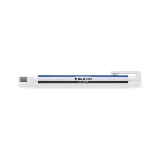 BORRADOR DE PRECISIÓN PUNTA RECTANGULAR 2,5 X 5 MM. CUERPO BLANCO/AZUL/NEGRO TOMBOW EH-KUS (x5 unidades)