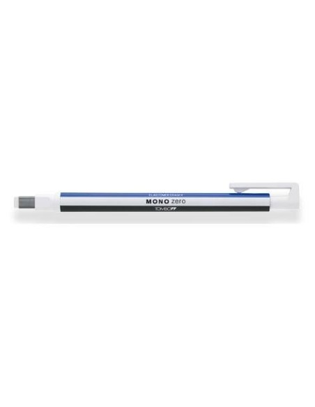 BORRADOR DE PRECISIÓN PUNTA RECTANGULAR 2,5 X 5 MM. CUERPO BLANCO/AZUL/NEGRO TOMBOW EH-KUS (x5 unidades)