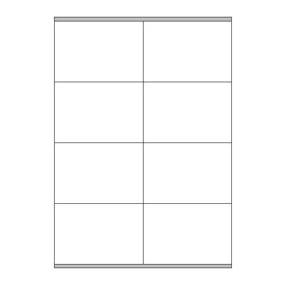 CAJA 100 HOJAS ETIQUETAS BLANCAS CON MÁRGENES-LÁSER/INYECCIÓN DE TINTA/FOTOCOPIADORAS-105X72 MM MEGASTAR LP4MS-10572