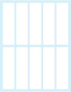 PAQUETE 10 HOJAS ETIQUETAS BLANCAS EN SOBRE-75X21 MM TICO E-7521