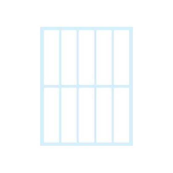 PAQUETE 10 HOJAS ETIQUETAS BLANCAS EN SOBRE-75X21 MM TICO E-7521