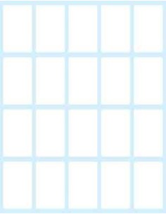 PAQUETE 10 HOJAS ETIQUETAS BLANCAS EN SOBRE-36X22 MM TICO E-3622