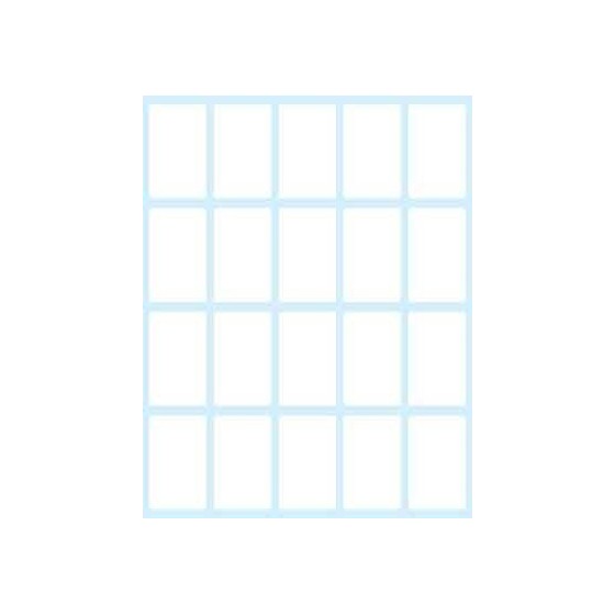 PAQUETE 10 HOJAS ETIQUETAS BLANCAS EN SOBRE-36X22 MM TICO E-3622