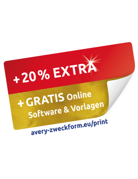 PAQUETE 25 HOJAS ETIQUETAS DESPEGABLES ECOLÓGICAS, CERTIFICADAS FSC-IMPRESORAS LÁSER-35,6X16,9 MM AVERY L4732REV-25