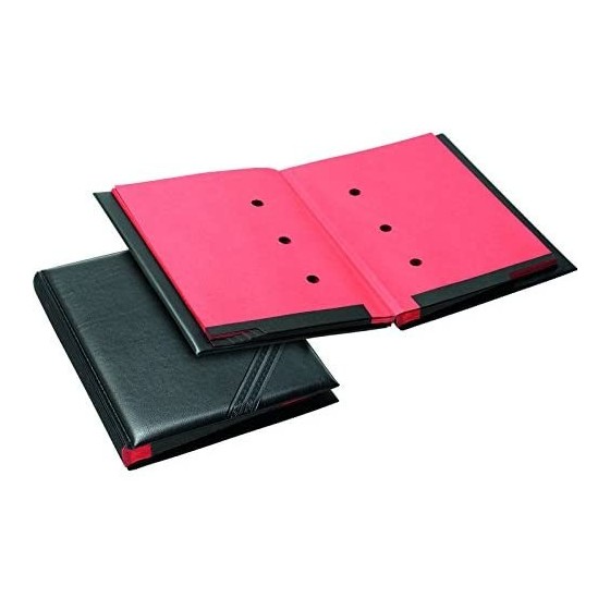 PORTAFIRMAS FUELLE EXTENSIBLE IMITACION PIEL ACOLCHADO 20 DEPARTAMENTOS NEGRO+TARTETERO ADHESIVO IBERPLAS 640DU00