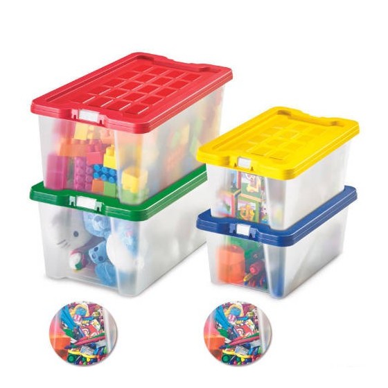 CAJA MULTIUSO POLIPROPILENO FORMATO 4 LITROS 280X180X120 MM. PEQUEÑA FAIBO 882