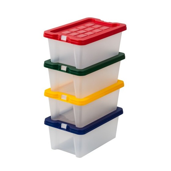 CAJA MULTIUSO POLIPROPILENO FORMATO 4 LITROS 280X180X120 MM. PEQUEÑA FAIBO 882