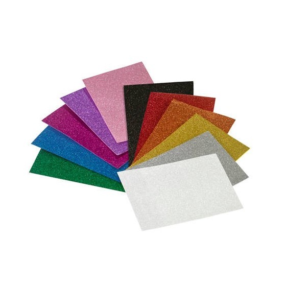 LAMINA EVA 40X60 CM. PURPURINA ROJO FAIBO 1659-03 (x3 unidades)