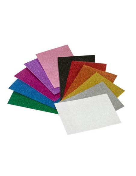 LAMINA EVA 40X60 CM. PURPURINA ROJO FAIBO 1659-03 (x3 unidades)