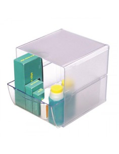ORGANIZADOR MODULAR CON UN CAJON DE 16,5X14,5X7 CM TRANSPARENTE DEFLECTO 350801