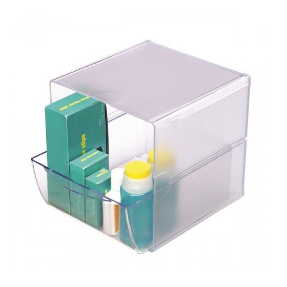 ORGANIZADOR MODULAR CON UN CAJON DE 16,5X14,5X7 CM TRANSPARENTE DEFLECTO 350801