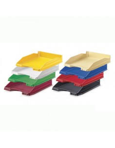BANDEJA APILABLE DE PLASTICO 350X250X65 MM. COLOR VERDE FAIBO 93-04 (x10 unidades)