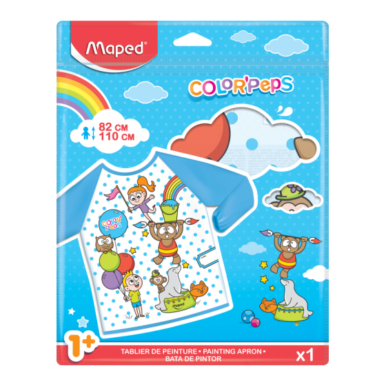 BABY DELANTAL COLOR'PEPS EARLY PARA NIÑOS DE 82-110 CM. MAPED 820310