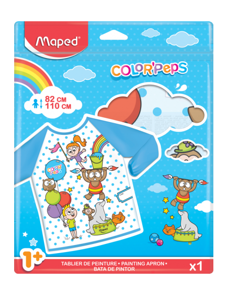 BABY DELANTAL COLOR'PEPS EARLY PARA NIÑOS DE 82-110 CM. MAPED 820310