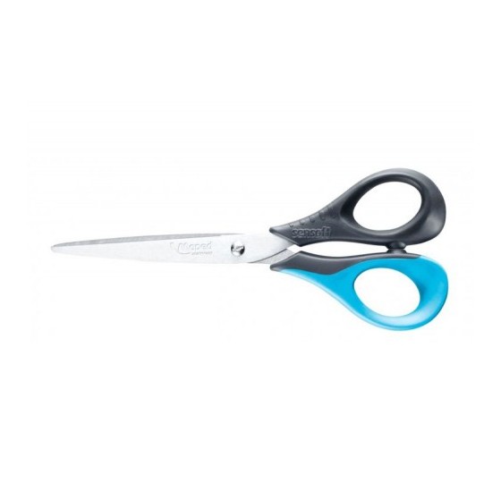 TIJERAS SENSOFT 13 CM. CON CUCHILLAS DE ACERO COLORES SURTIDOS MAPED 169300