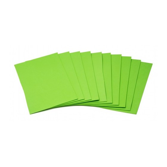 BOLSA DE 10 LAMINAS GOMA EVA 40X60 CM. EN COLOR VERDE FAIBO 1655-10-34