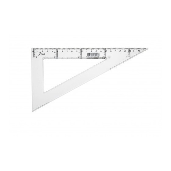 CARTABON TRANSPARENTE EN PLASTICO INYECTADO GRADUADO Y BISELADO 25 CM. FAIBO 41325