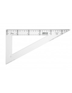 CARTABON TRANSPARENTE EN PLASTICO INYECTADO GRADUADO Y BISELADO 30 CM. FAIBO 41330