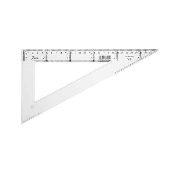 CARTABON TRANSPARENTE EN PLASTICO INYECTADO GRADUADO Y BISELADO 30 CM. FAIBO 41330
