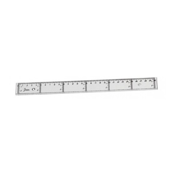 REGLA PLANA TRANSPARENTE EN PLASTICO INYECTADO 30 CM. FAIBO 41130