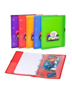 CARPETA ANILLA CARPEBLOCK POLIPROPILENO DUNE A4 120 HOJAS GOMA ROJO CARCHIVO 12377453