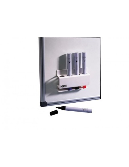 PORTA ROTULADORES MAGNETICO CAPACIDAD 4 ROTULADORES 8X12X3,2 CM. NOBO 3503846
