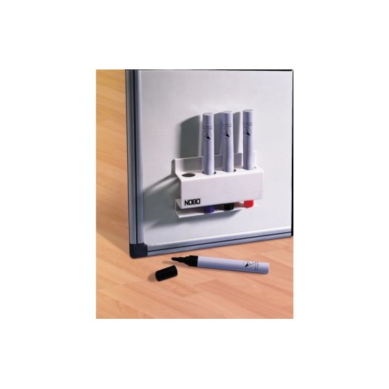 PORTA ROTULADORES MAGNETICO CAPACIDAD 4 ROTULADORES 8X12X3,2 CM. NOBO 3503846