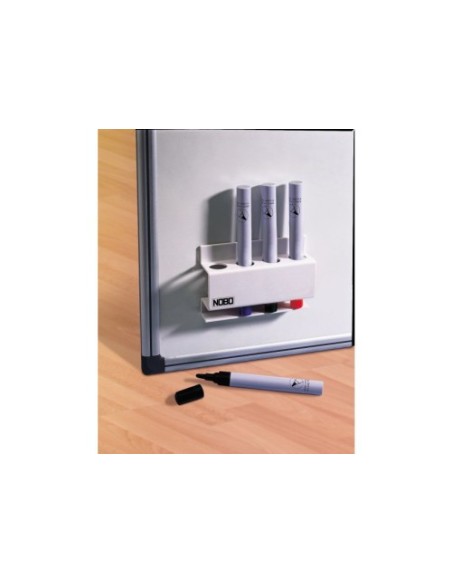 PORTA ROTULADORES MAGNETICO CAPACIDAD 4 ROTULADORES 8X12X3,2 CM. NOBO 3503846