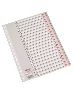 SEPARADOR NUMERICO POLIPROPILENO MULTITALADRO 1-31 FORMATO FOLIO COLOR GRIS ESSELTE 47138