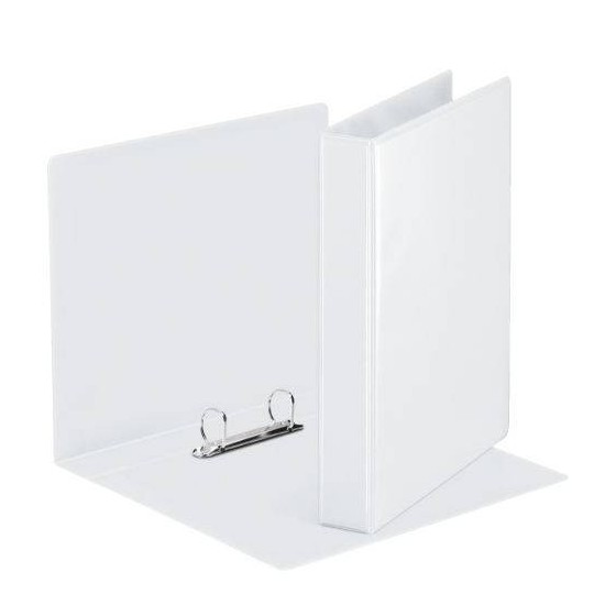 CARPETA PERSONALIZABLE PVC 2 BOLSILLOS ANILLAS 2-16 MM. FORMATO A4 COLOR BLANCO ESSELTE 49720 (x10 unidades)