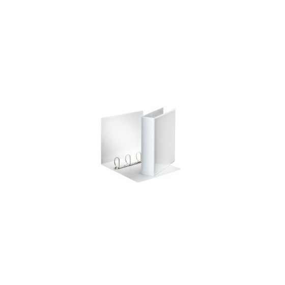 CARPETA PERSONALIZABLE PVC 2 BOLSILLOS ANILLAS 2-25 MM. FORMATO A4 COLOR BLANCO ESSELTE 49737 (x10 unidades)