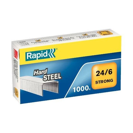 CAJA DE 1000 GRAPAS TIPO 24/6 ACERO RAPID 24855900