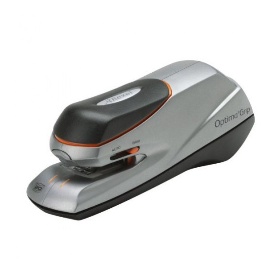 GRAPADORA ELECTRICA OPTIMA GRIP HASTA 20 HOJAS COLOR NEGRO / PLATA REXEL 2102349