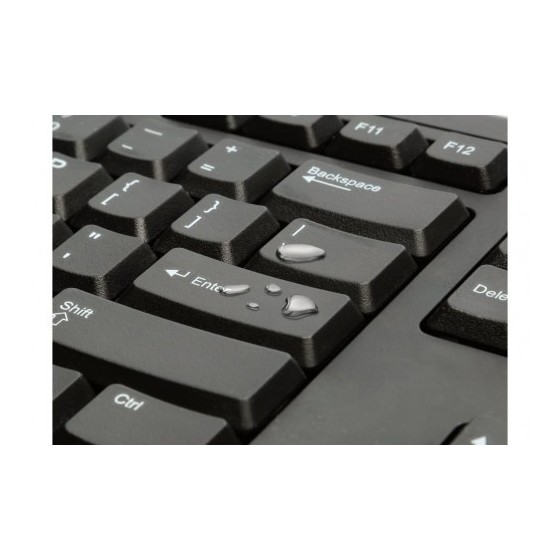 TECLADO CON CABLE 150 CM. VALUKEYBOARD COLOR NEGRO KENSINGTON 1500109ES