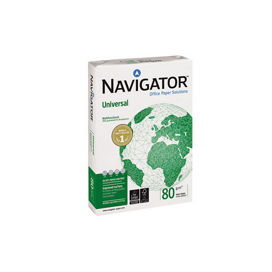 PAQUETE 500H PAPEL 80GR A3 NAVIGATOR CIE169 40003925 (x5 unidades)