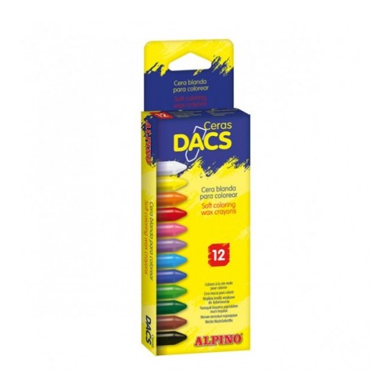 ESTUCHE DE 12 UNIDADES CERAS DACS BLANDAS NO MANCHAN DACS DA050290
