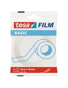 CINTA ADHESIVA TRANSLÚCIDA BASIC 19MM.X66M. TESA 58545-0000 (x8 unidades)