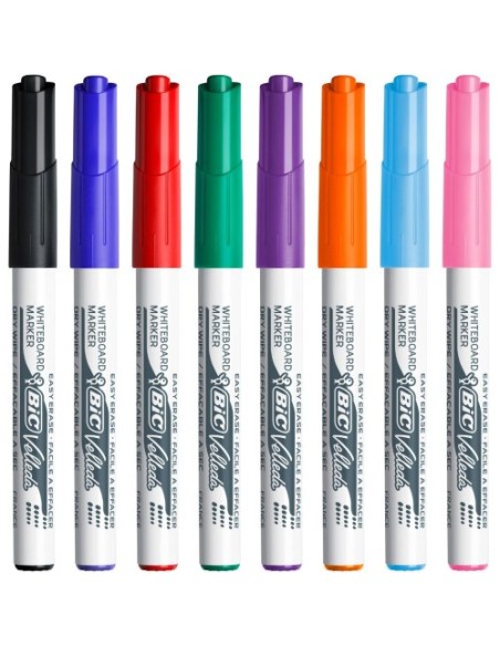 ESTUCHE 8 MARCADORES PARA PIZARRA BLANCA 1741 TINTA A BASE DE ACETONA TRAZO 1,4MM. SURTIDOS VELLEDA 503844