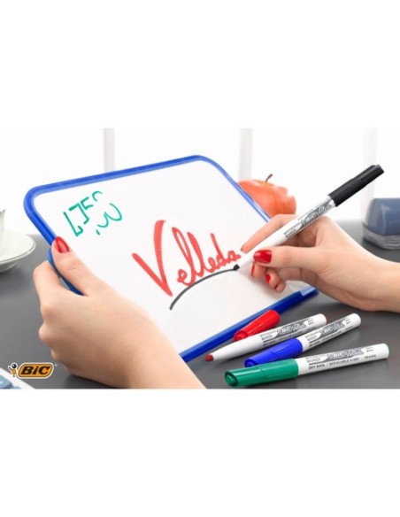 ESTUCHE 8 MARCADORES PARA PIZARRA BLANCA 1741 TINTA A BASE DE ACETONA TRAZO 1,4MM. SURTIDOS VELLEDA 503844