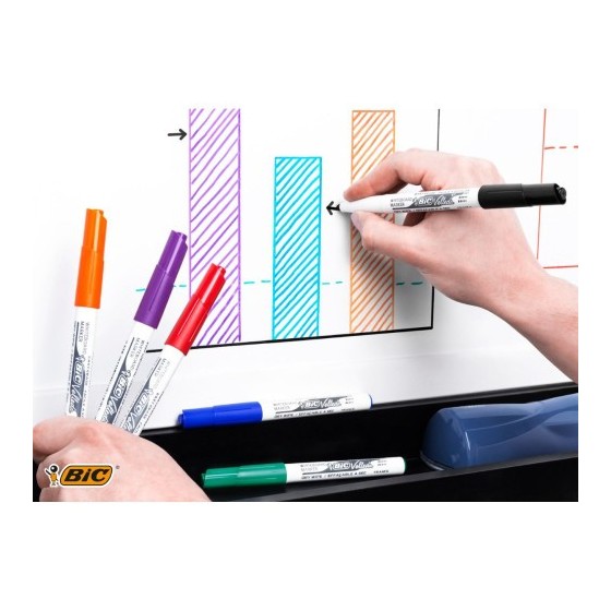 ESTUCHE 8 MARCADORES PARA PIZARRA BLANCA 1741 TINTA A BASE DE ACETONA TRAZO 1,4MM. SURTIDOS VELLEDA 503844