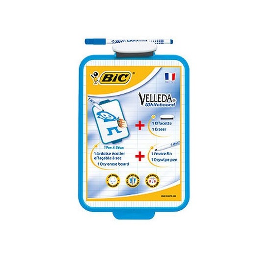 PIZARRA VELLEDA BLANCA + ROTULADOR AZUL MODELO 1721 VELLEDA 841360