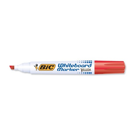 MARCADOR PARA PIZARRA BLANCA 1751 TINTA A BASE DE ALCOHOL TRAZO 3-5,5MM. ROJO VELLEDA 904948 (x12 unidades)