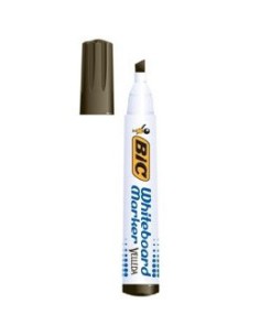 MARCADOR PARA PIZARRA BLANCA 1751 TINTA A BASE DE ALCOHOL TRAZO 3-5,5MM. NEGRO VELLEDA 904946 (x12 unidades)