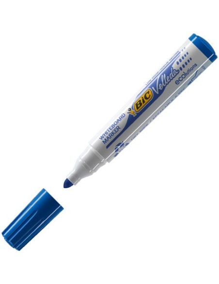 MARCADOR PARA PIZARRA BLANCA 1701 TINTA A BASE DE ALCOHOL TRAZO 1,5MM. AZUL VELLEDA 904938 (x12 unidades)