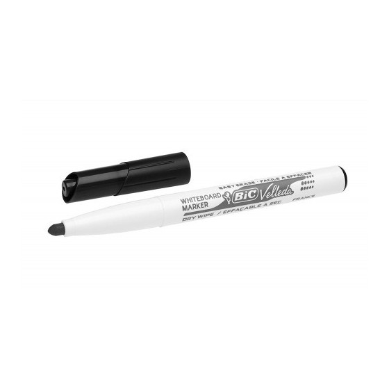 MARCADOR PARA PIZARRA BLANCA 1741 TINTA A BASE DE ACETONA TRAZO 1,4MM. NEGRO VELLEDA 9581711 (x12 unidades)